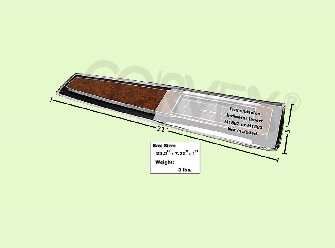 PART #:  CV07-M187A  ∞ CONSOLE  DOOR TOP PLATE