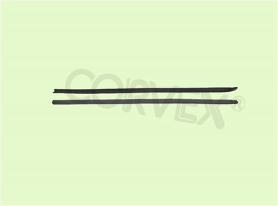 PART #:  CV07-R12B ∞  W-STRIP GLASS CHANNEL 